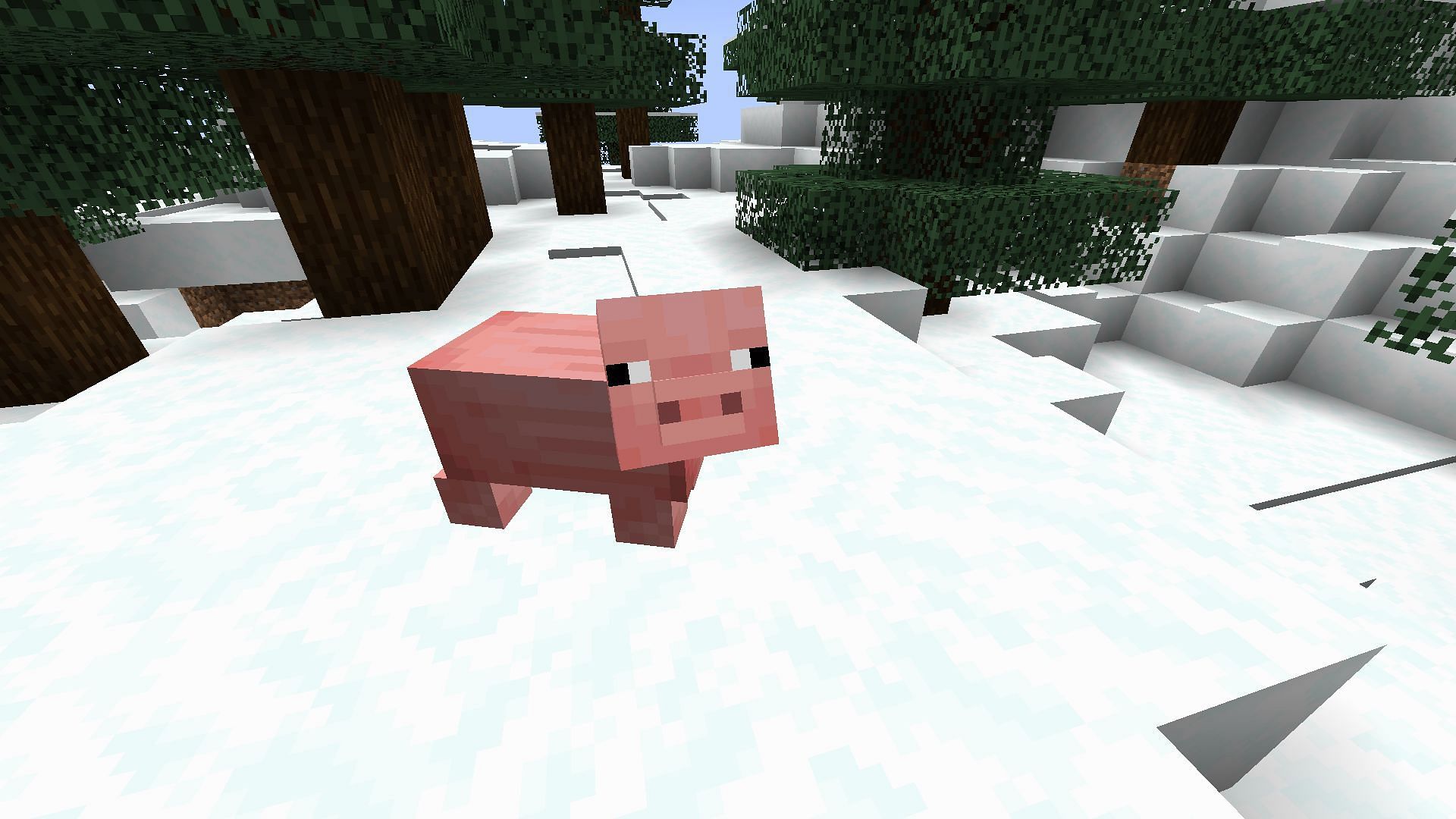 If mobs are present nearby, they will teleport after the command executes in Minecraft (Image via Mojang)