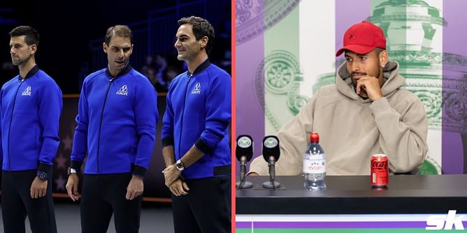 "Novak Djokovic knows his chances for Slams is better now, Rafael Nadal is shattered" - Nick Kyrgios' take following Roger Federer's retirement