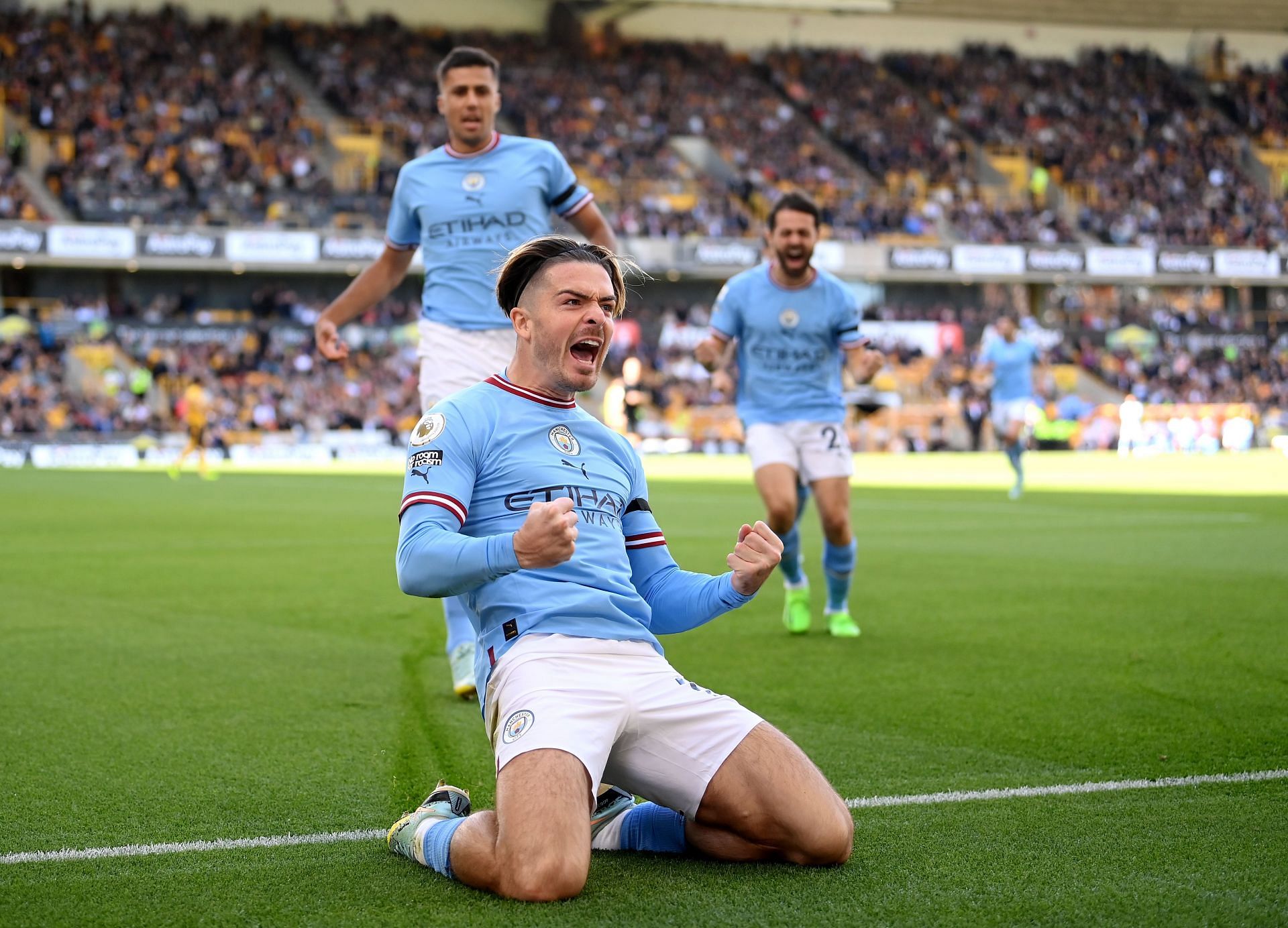 The Englishman opened the scoring for City during their 3-0 triumph over Wolves last weekend.
