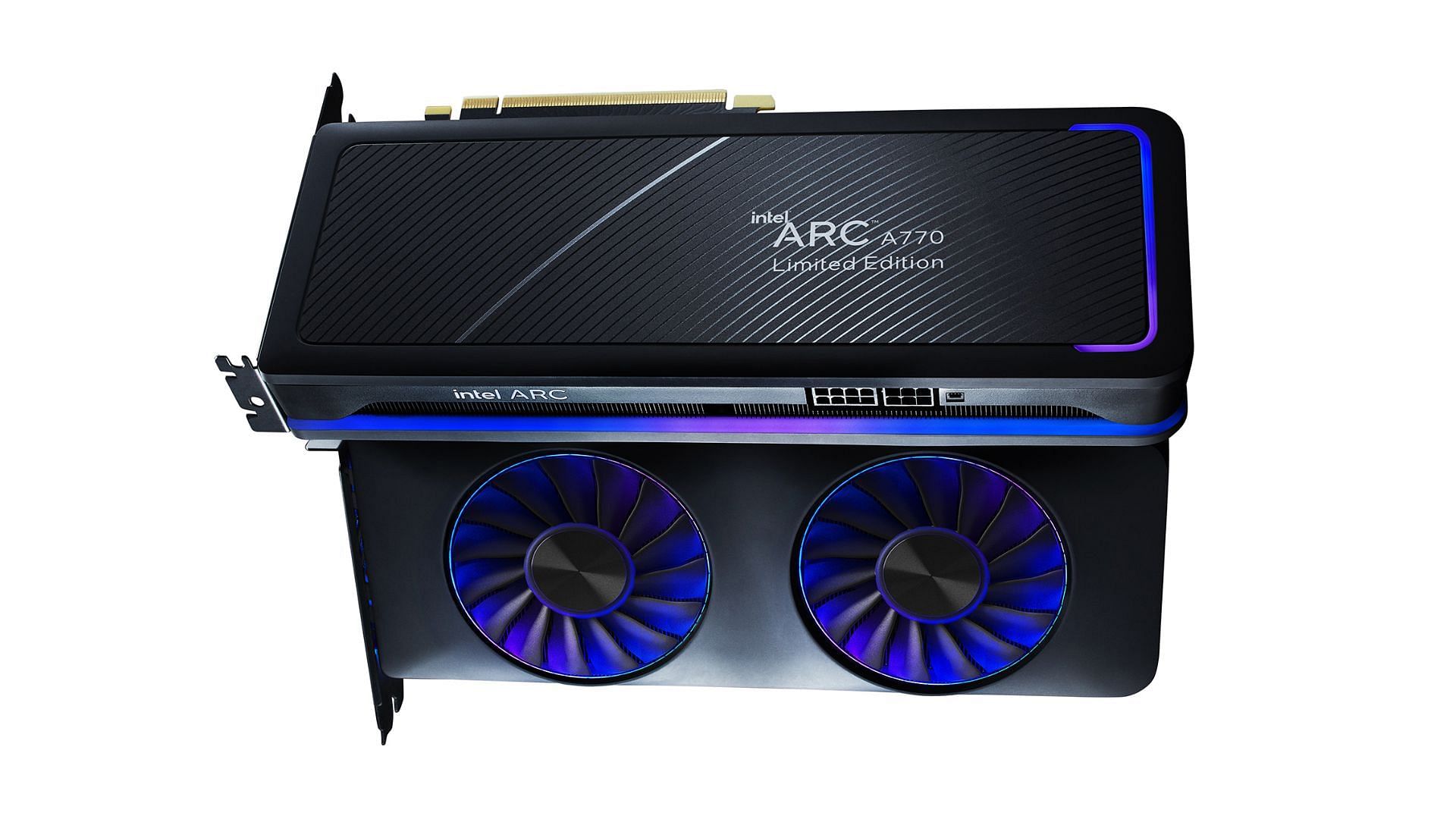 The ARC A770 Limited Edition reference card (Image via Intel)