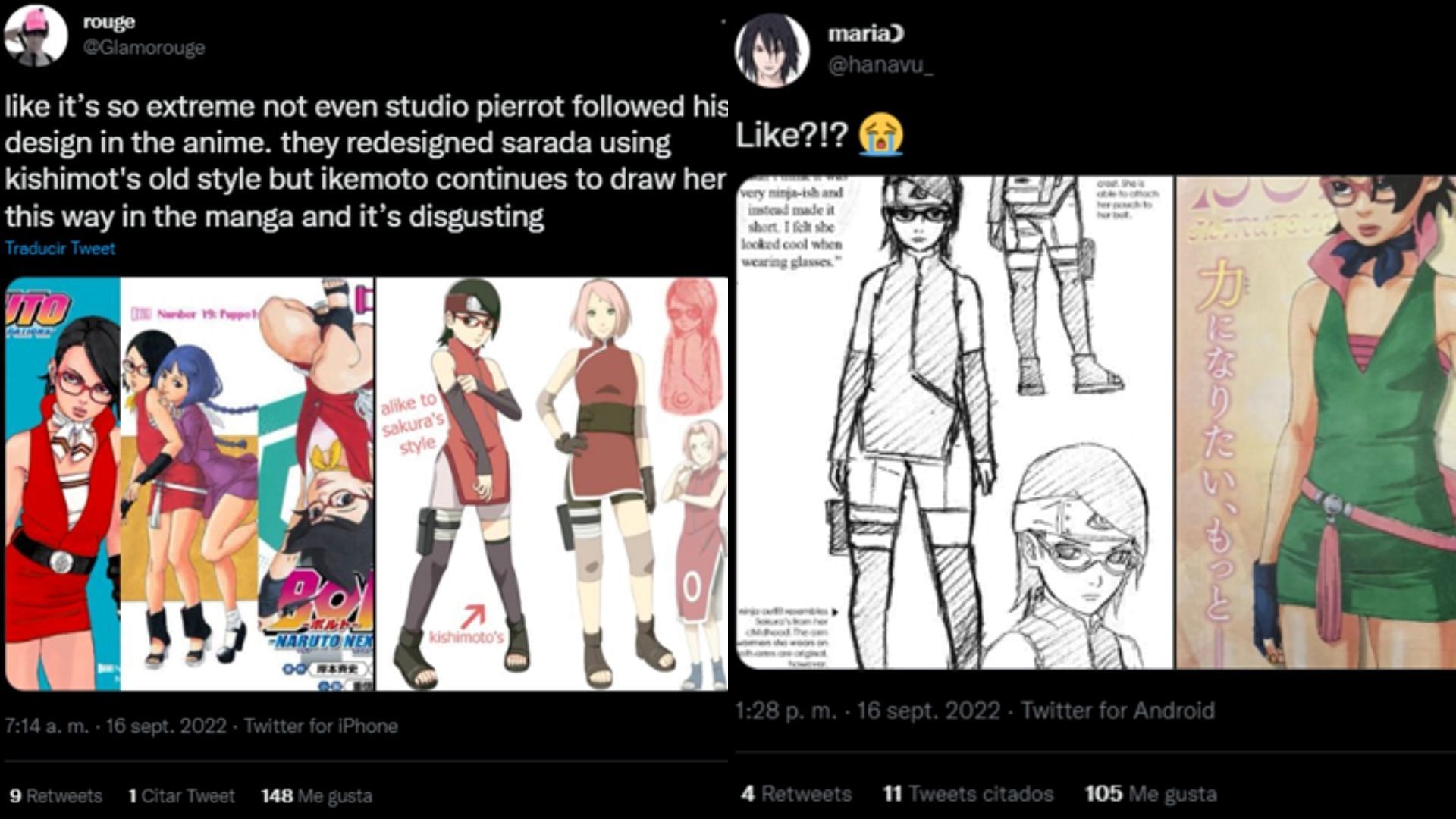 Sarada's design's sick . Imagine the rest of the cast 👀 Manga art by:  @k1k3art (twitter) Follow @borutoo_shippuden for more! #sarada…