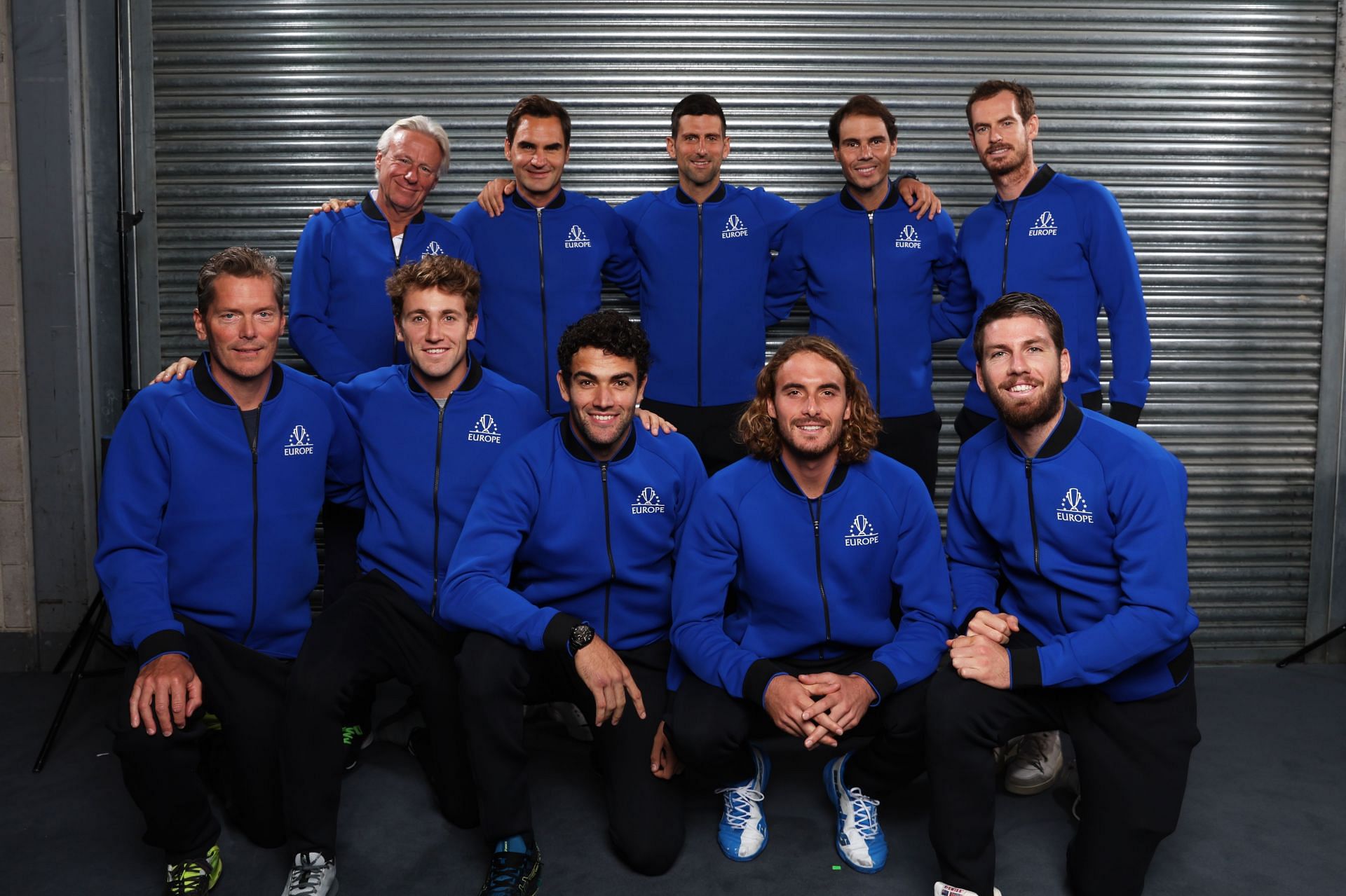 Casper Ruud with other members of Team Europe at Laver Cup 2022