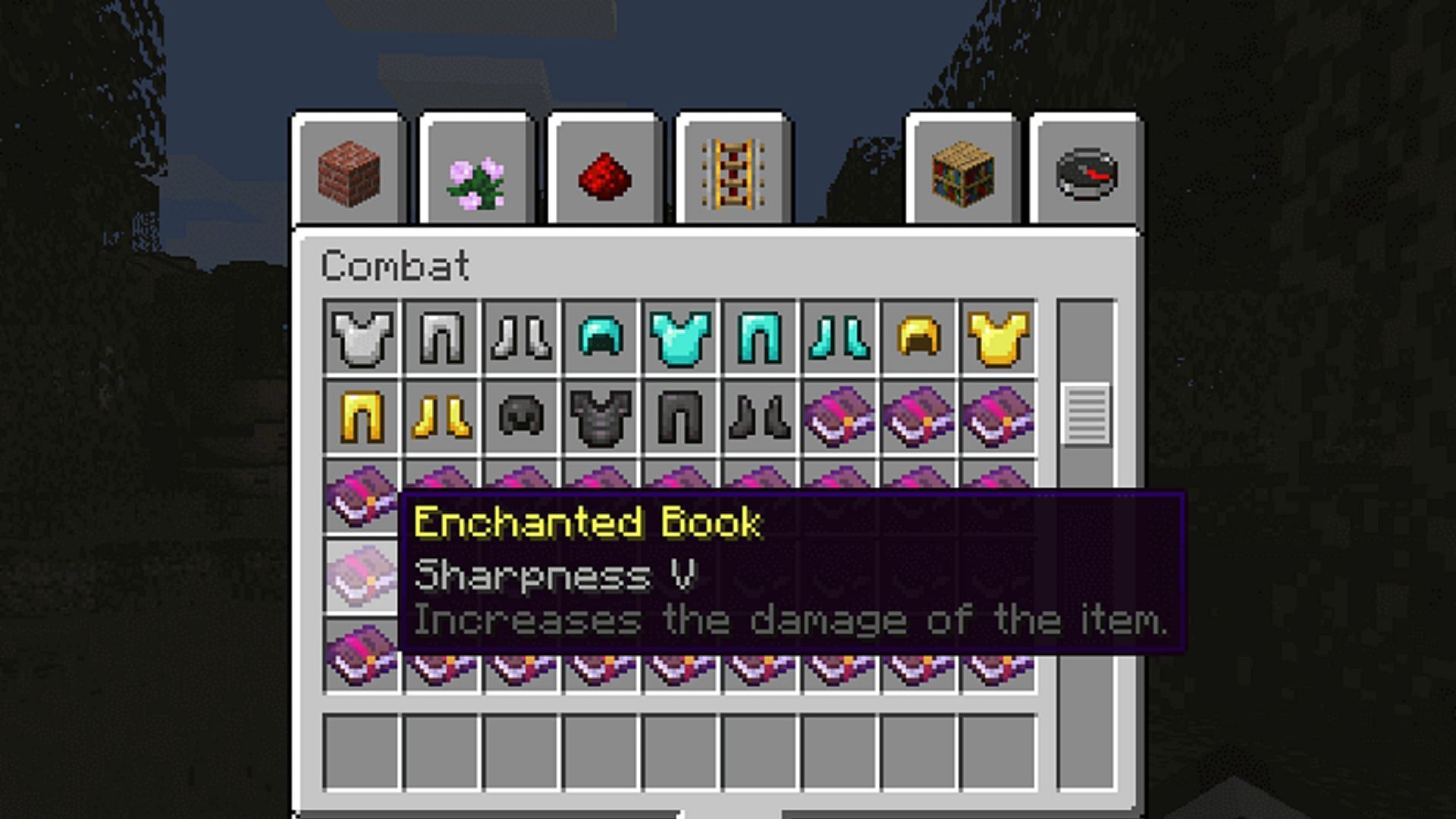 A basic description is added to enchantments with this mod (Image via Darkhaxdev/CurseForge)