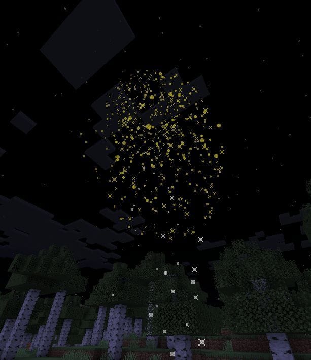 Firework rocket in Minecraft