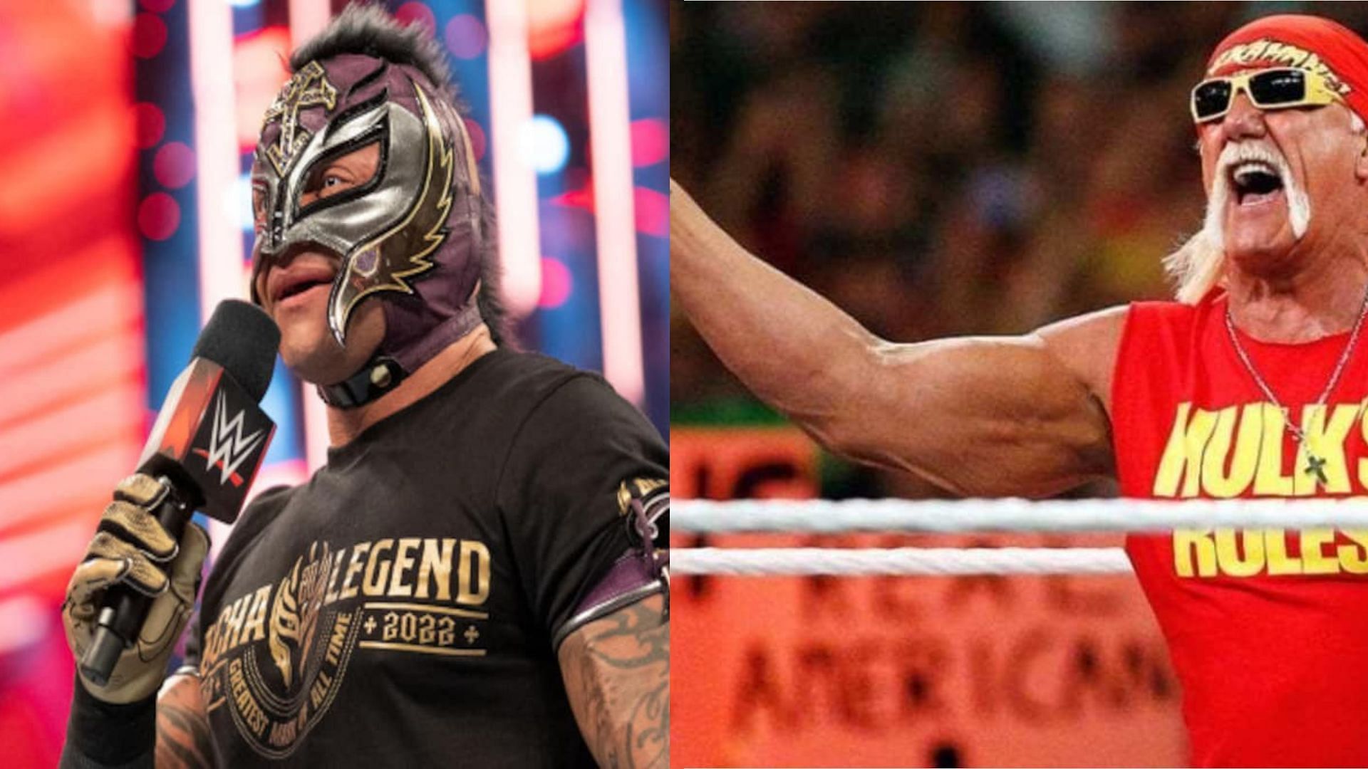 Rey Mysterio (L) and Hulk Hogan (R) have received death threats in the past.