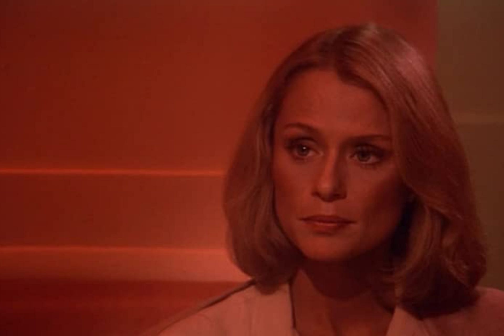 Laura Hutton in the film (Image via IMDb)