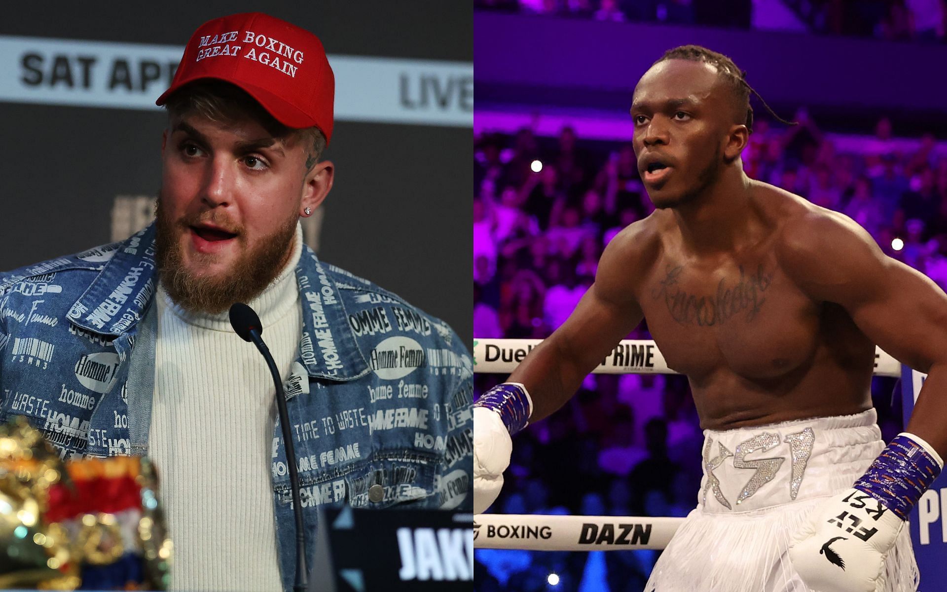 Jake Paul (left) and KSI (right) (Image credits Getty Images)