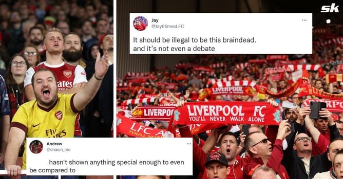 “It should be illegal to be this braindead”, “Never letting this happen” – Liverpool fans fume as 23-year-old Reds star is compared to Arsenal man