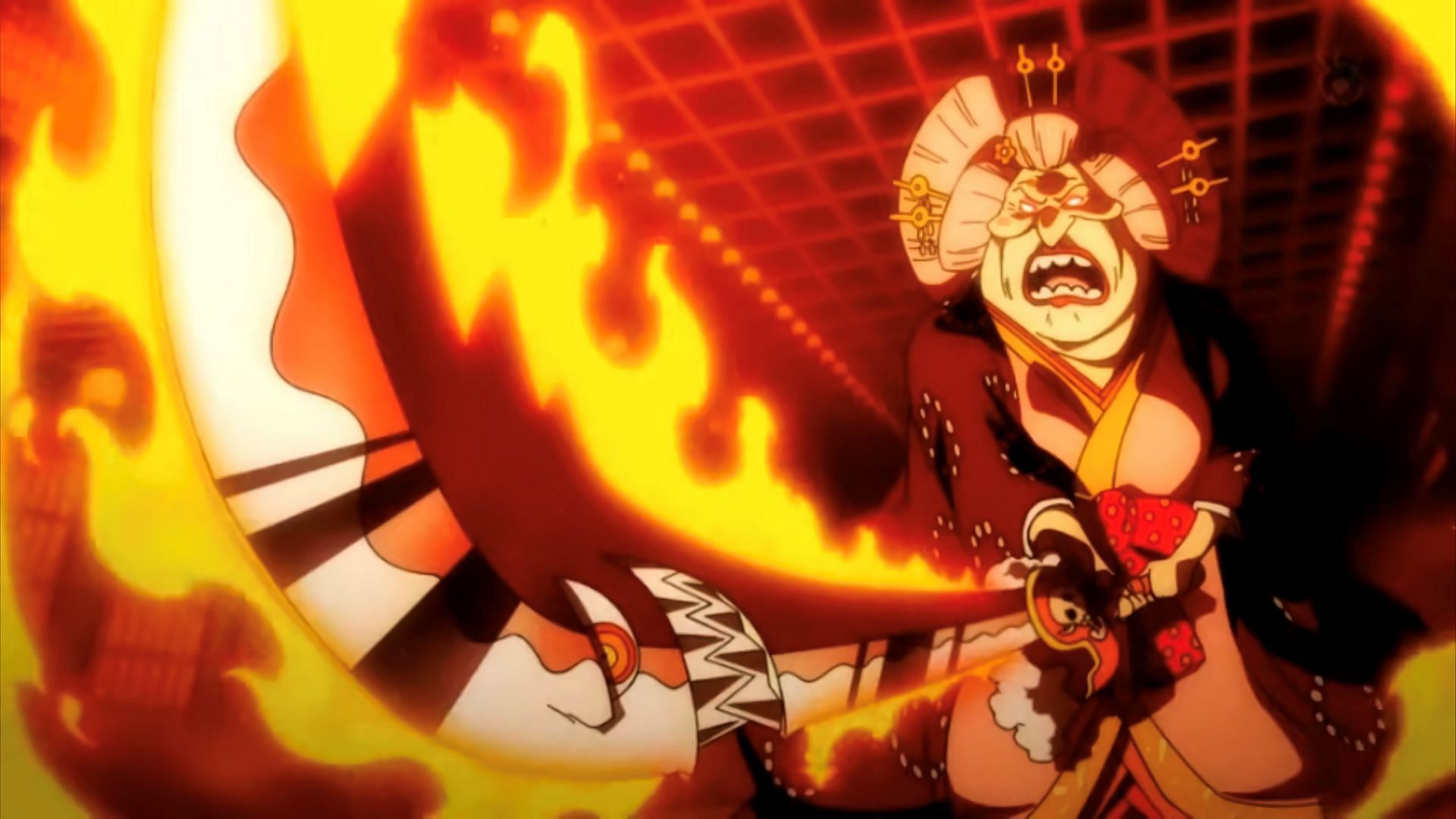 Big Mom&#039;s attack (Image via Toei Animation)