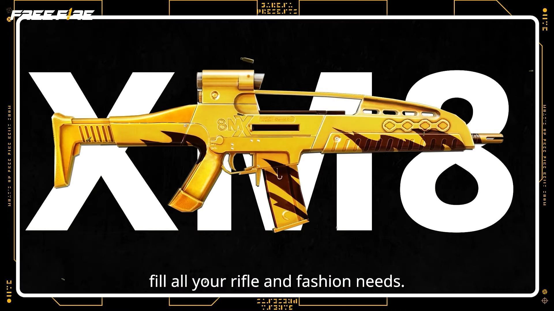 The Golden XM8 skin (Image via Garena)