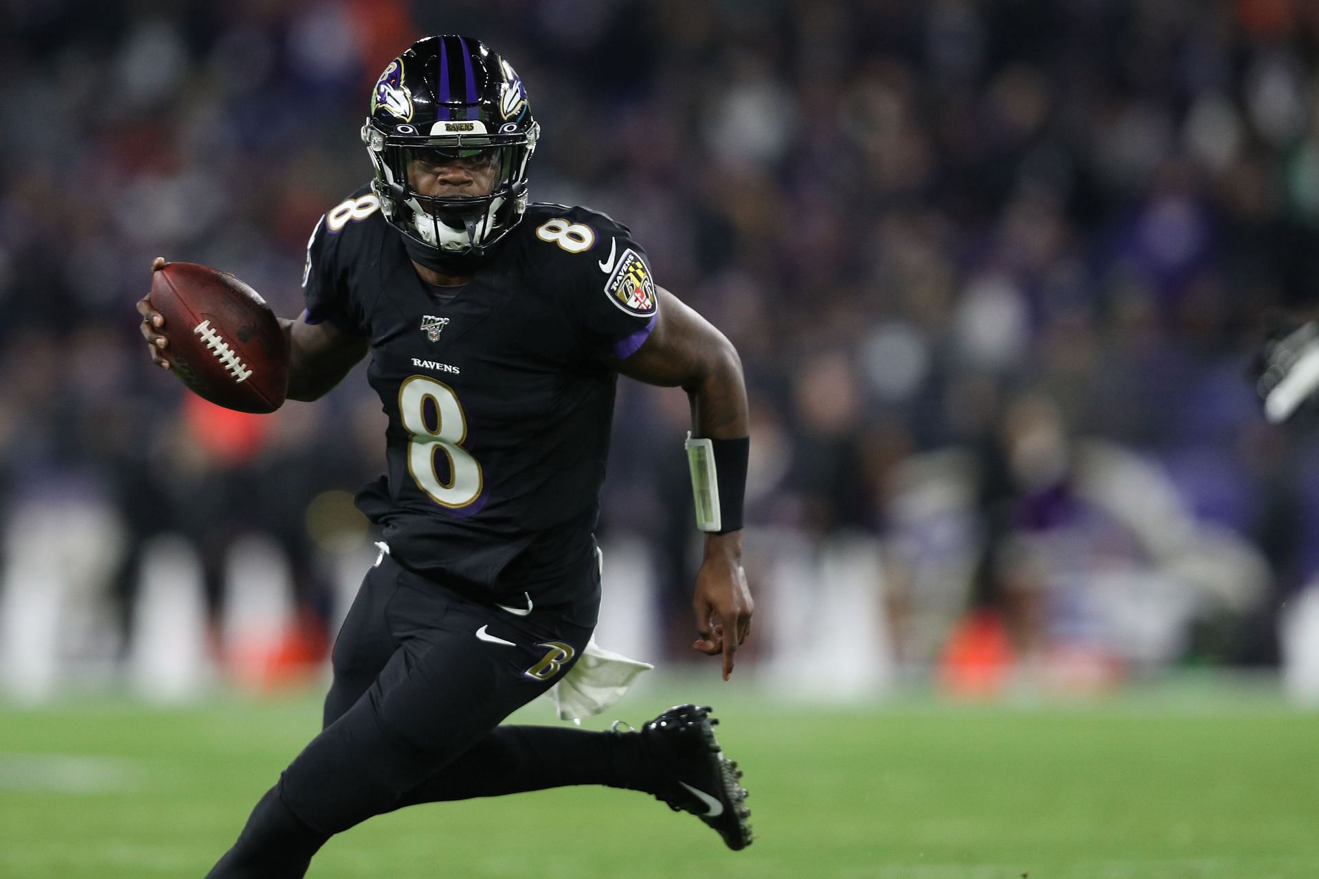 Lamar Jackson in action against the New York Jets