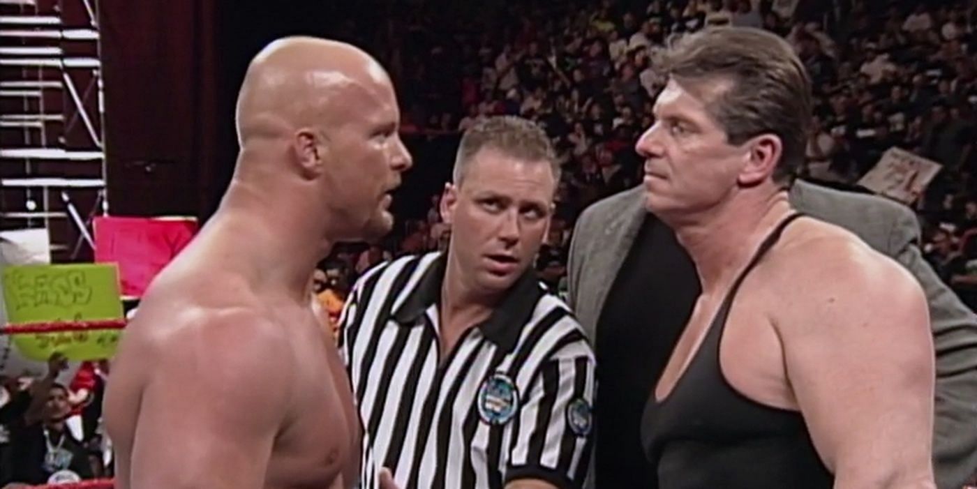 The rivalry between Steve Austin and Mr. McMahon helped WWE become the #1 wrestling organization during the Monday Night Wars.