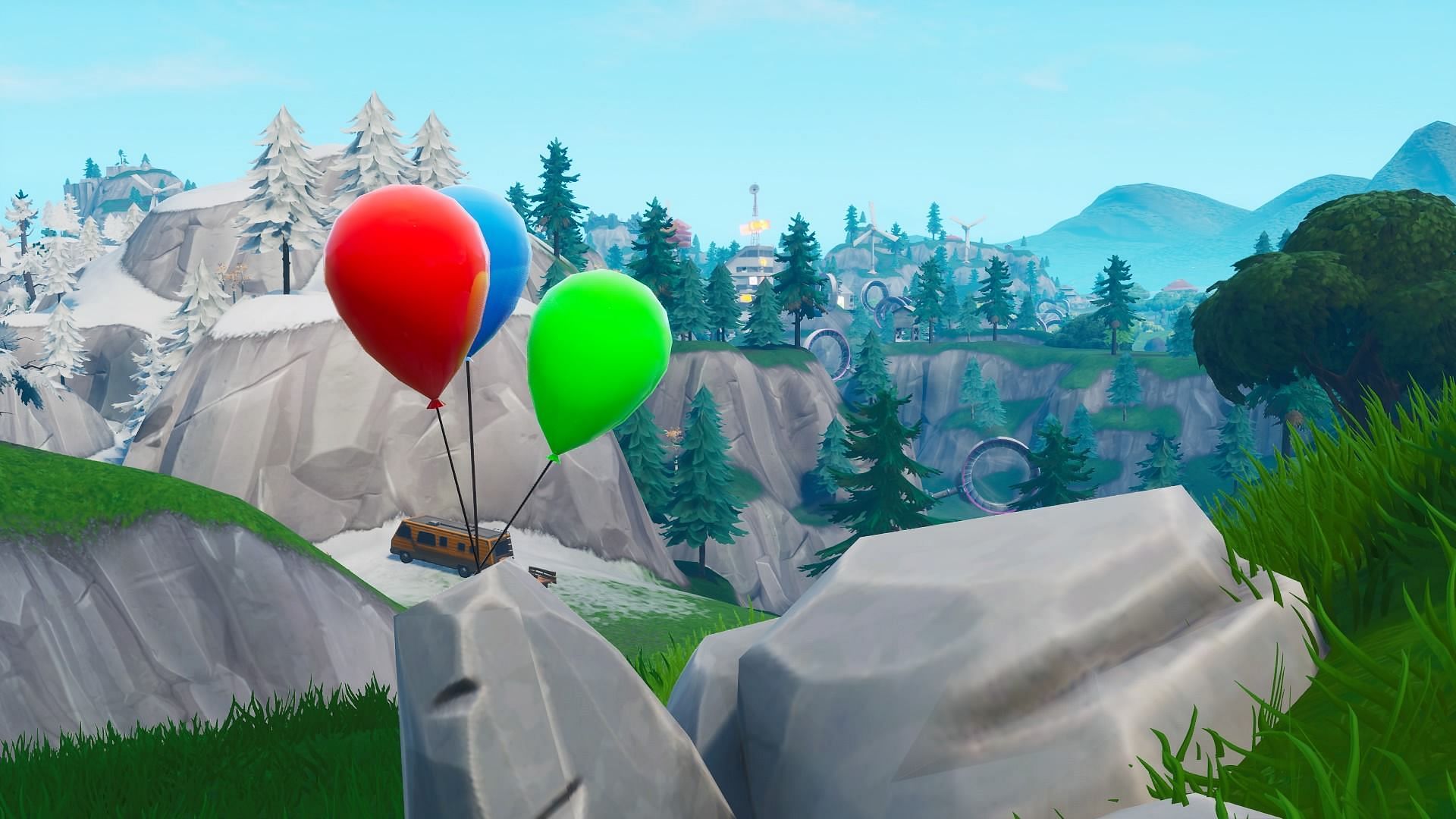 Balloons have been unvaulted for the birthday event (Image via Epic Games)