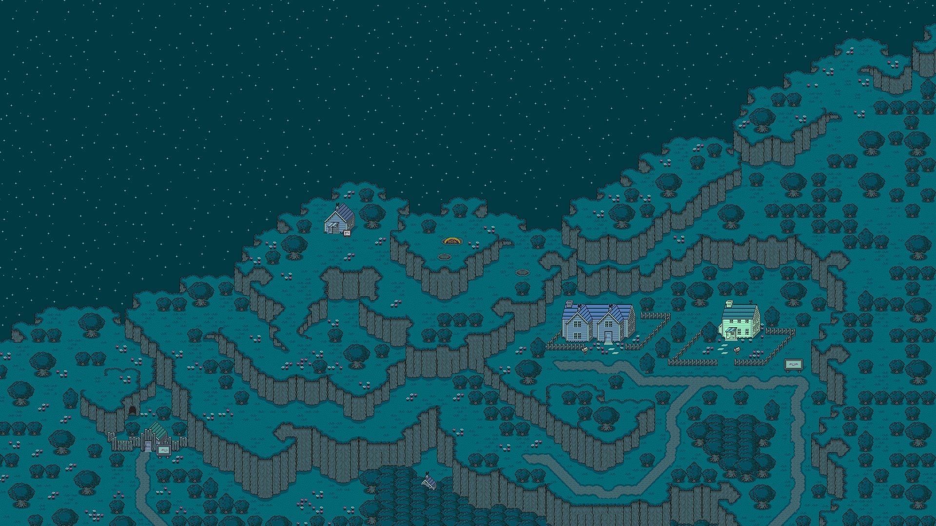 A majestic map size with captivating pixel art (Image via HAL Laboratory)