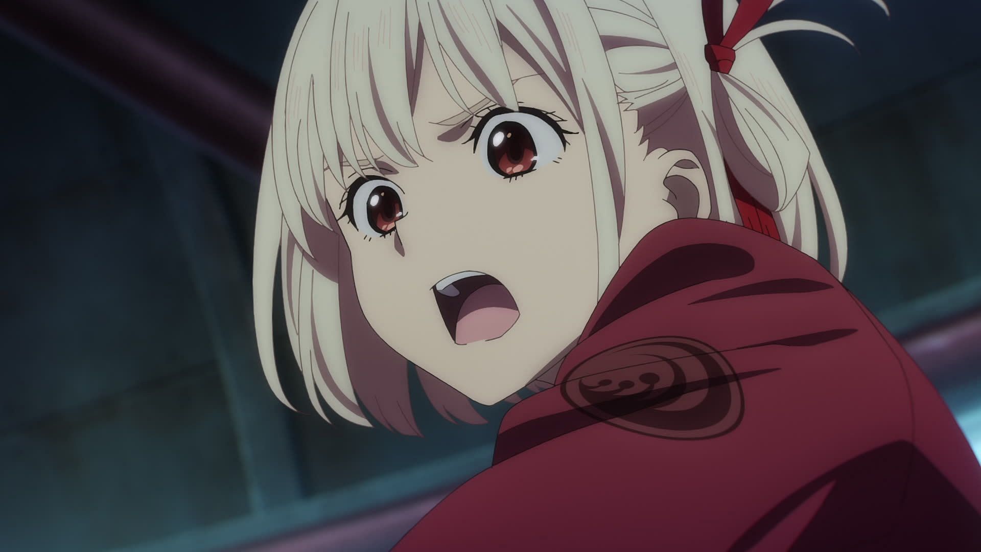Chisato as seen in the series (Image via A-1 Pictures)