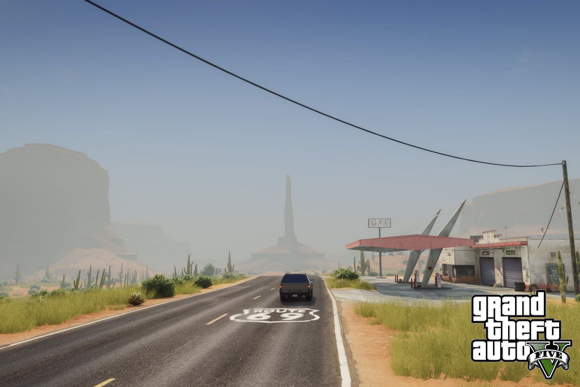 A highway of Las Venturas in the GTA 5 mod (Image via The Las Venturas Project)