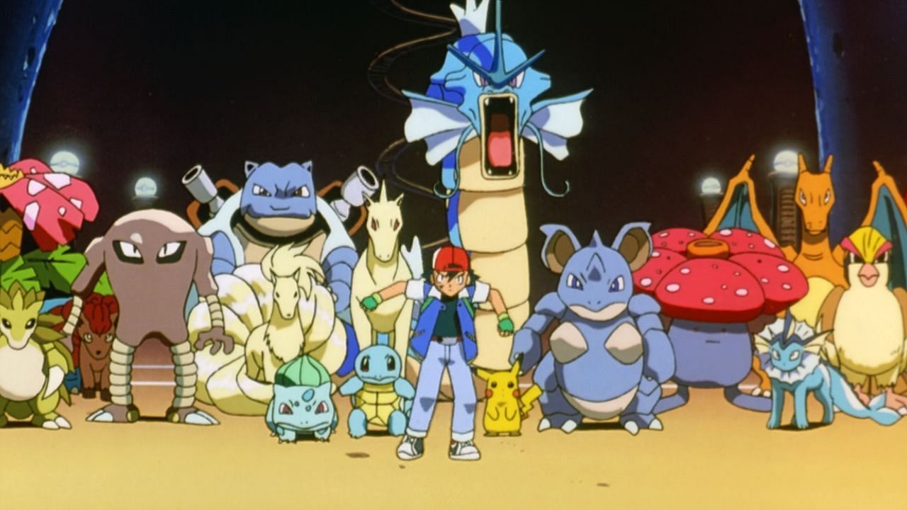 Ash alongside other Pokemon as seen in the first movie (Image via The Pokemon Company)