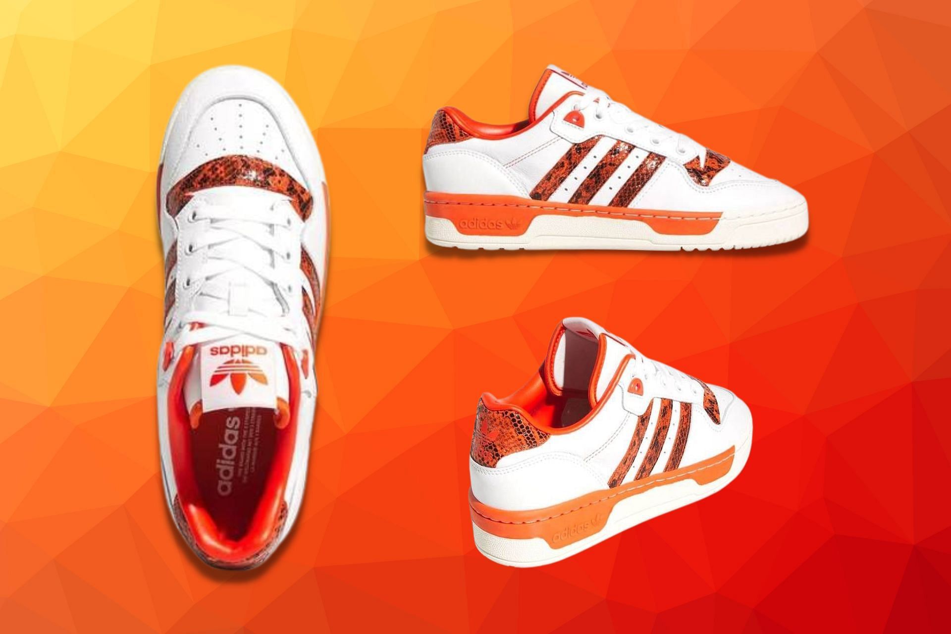 Where to buy Adidas Originals Rivalry Low “Orange Snakeskin” shoes ...