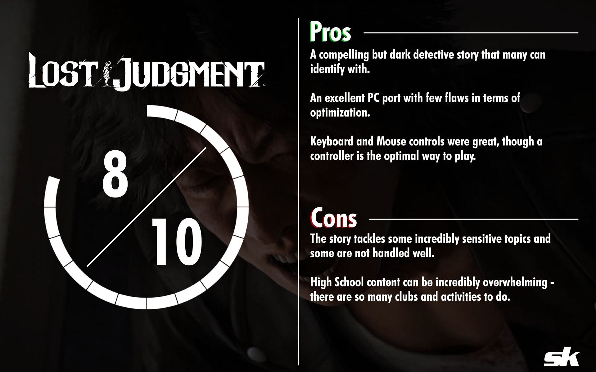 Lost Judgment was a vast improvement over its predecessor in many ways (Image via Sportskeeda)