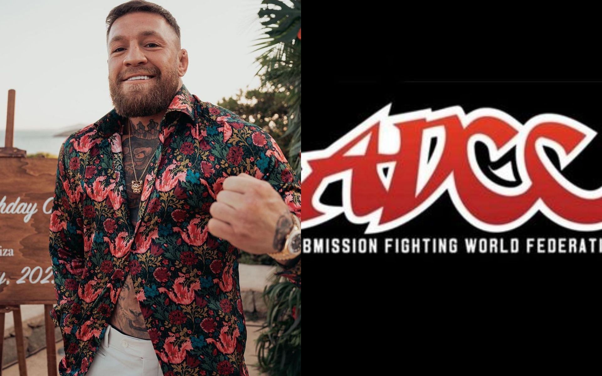 Conor McGregor (Left), ADCC logo (Right) [Image courtesy: @thenotoriousmma and @adcc_official on Instagram]
