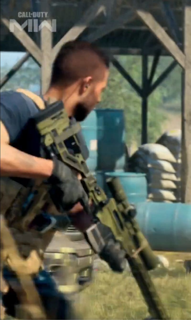 The MSR in the Modern Warfare 2 clip (Image via Activision)