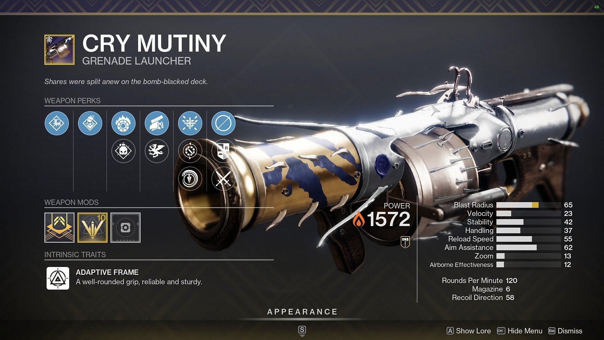 Cry Mutiny (Image via Destiny 2)