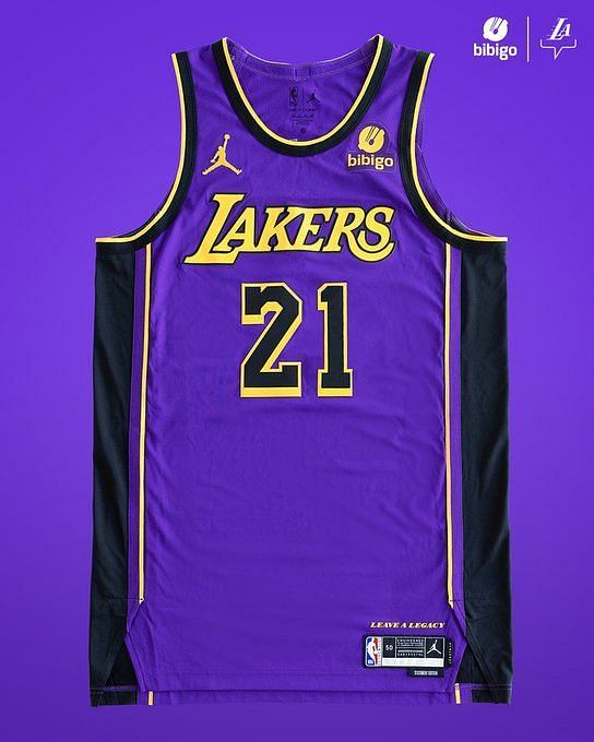 2022-23 Los Angeles Lakers Russell Westbrook Training Camp Purple