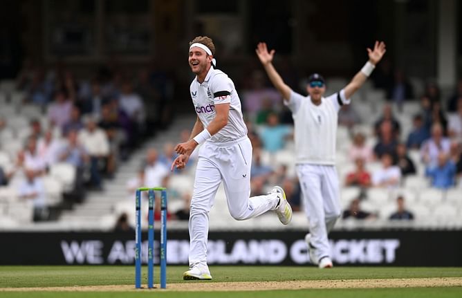 Stuart Broad goes past Glenn McGrath's tally of 563 Test wickets; becomes the second-highest wicket-taker among fast bowlers
