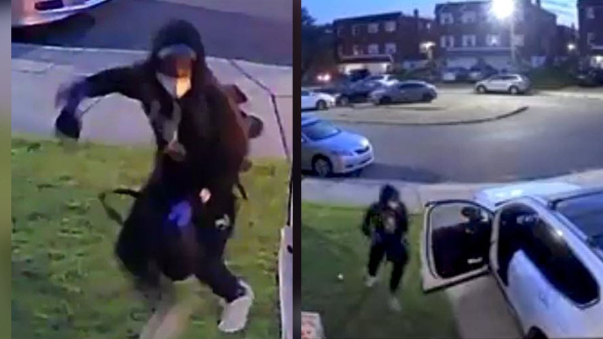 Philadelphia mom and daughter were carjacked at gunpoint last Monday (Screen shots taken from video by Philadelphia Police Department)