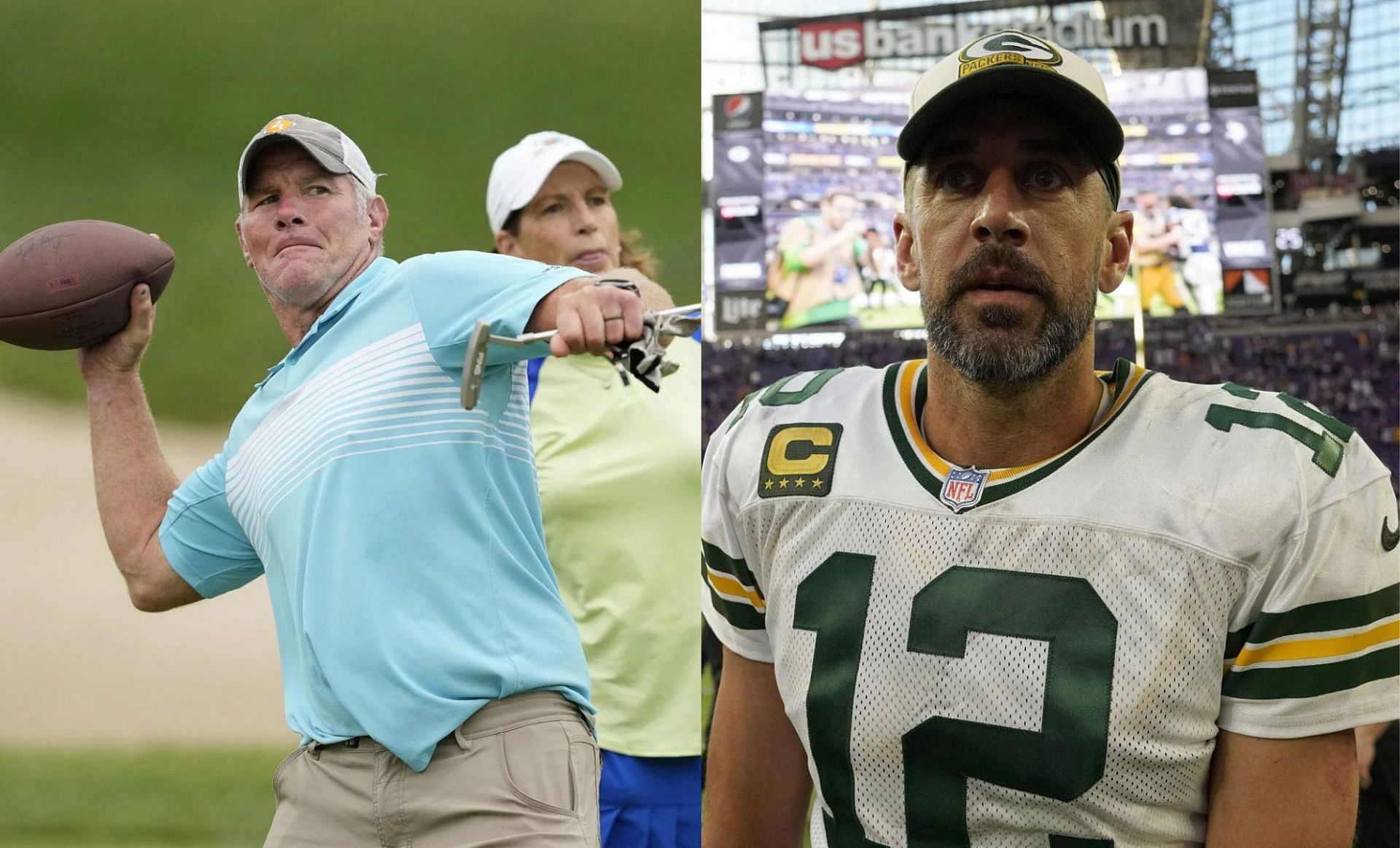 Brett Favre and Aaron Rodgers 