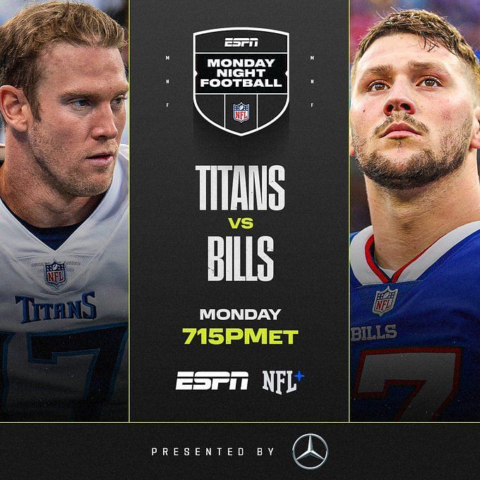 Bills vs Titans live score & H2H