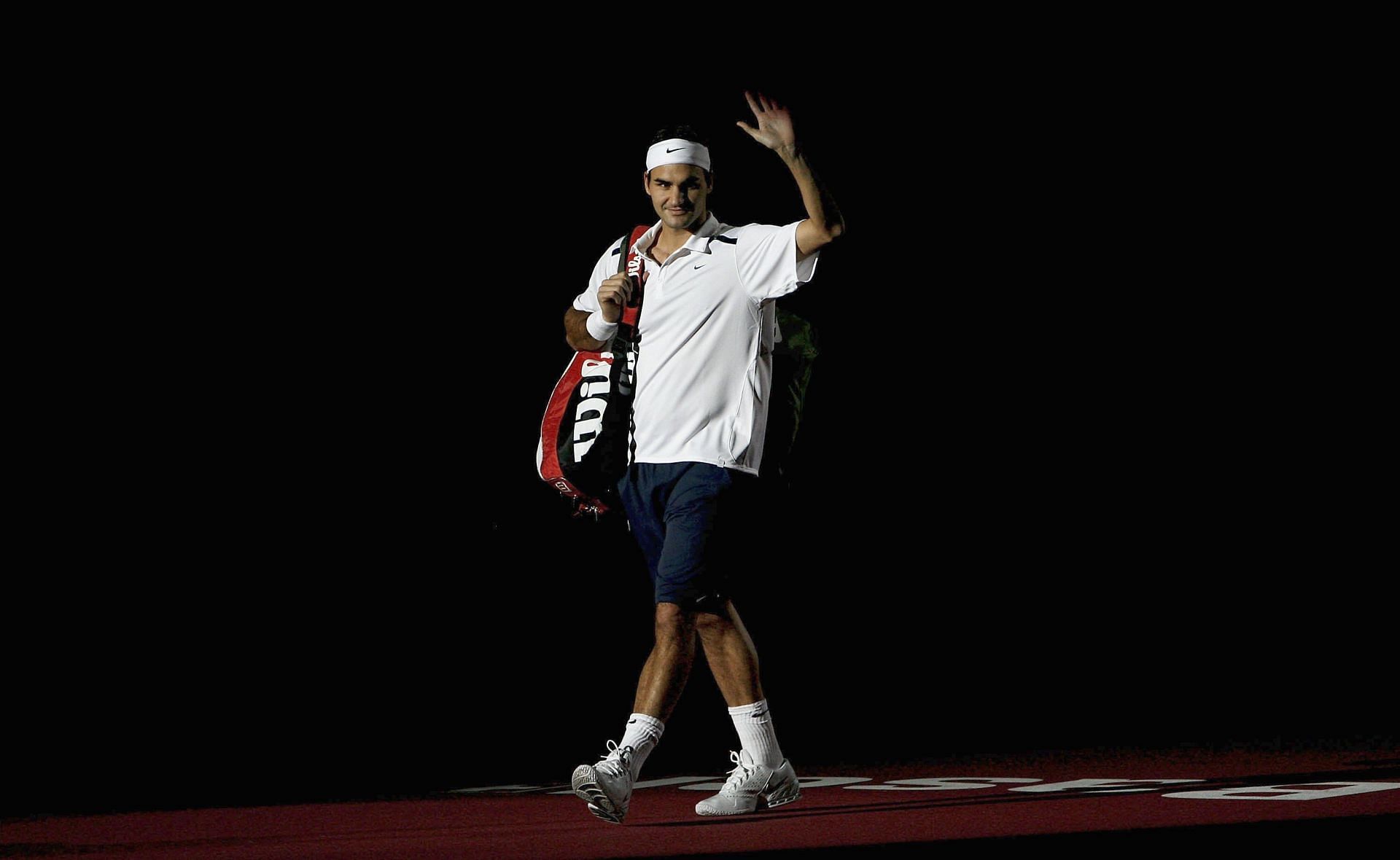 Roger Federer at the 2006 ATP Davidoff Swiss Indoor Basel.