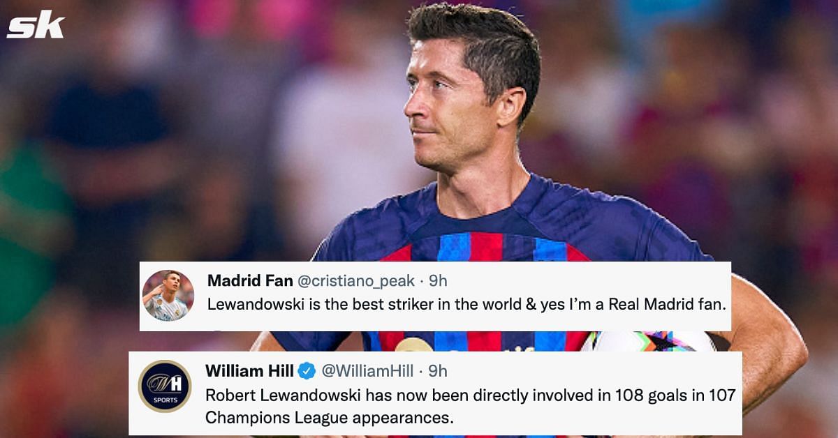 Twitter reacts after Barca brush aside Viktoria Plzen through Lewandowski