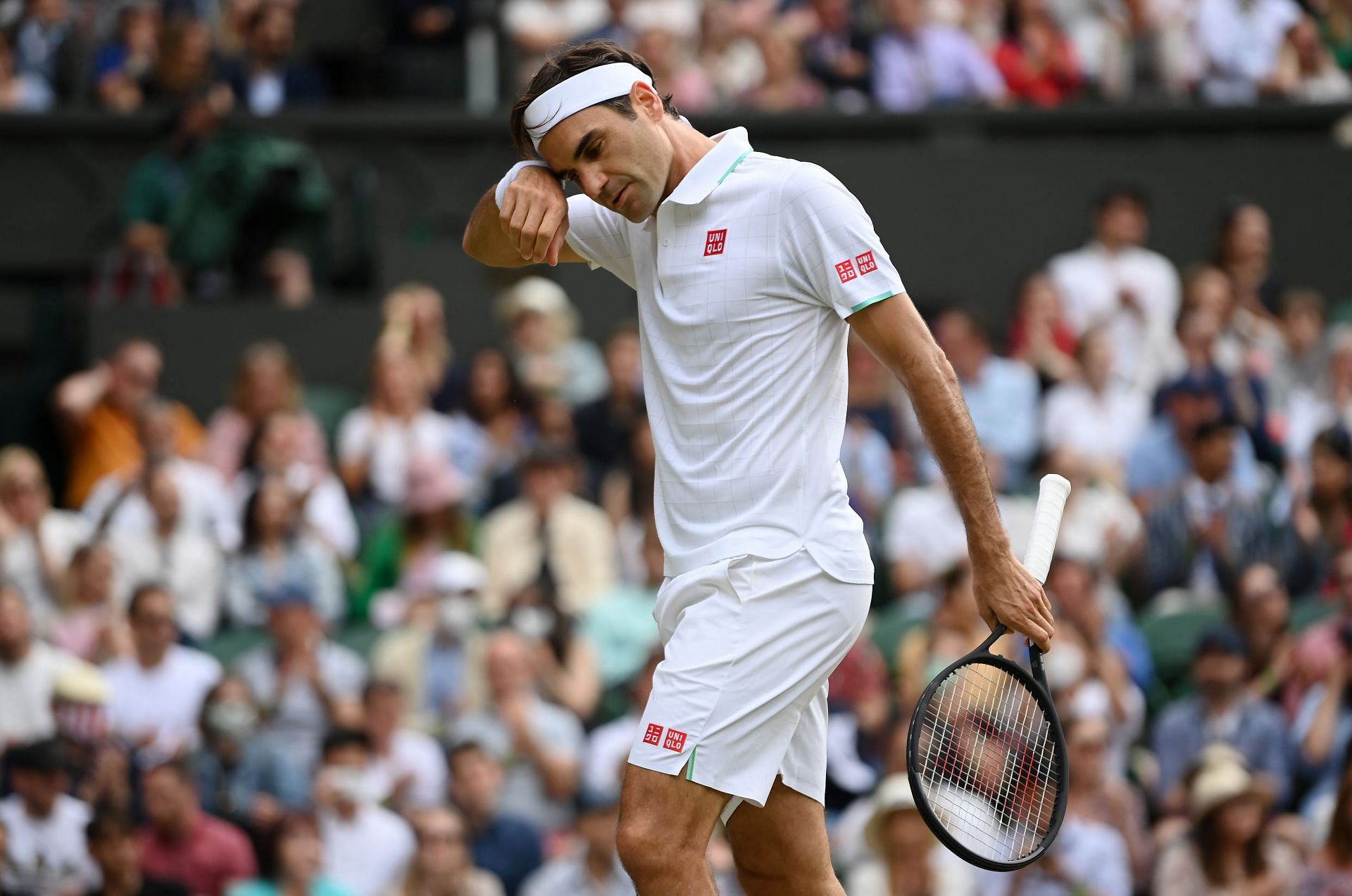 Roger Federer at The Championships - Wimbledon 2021
