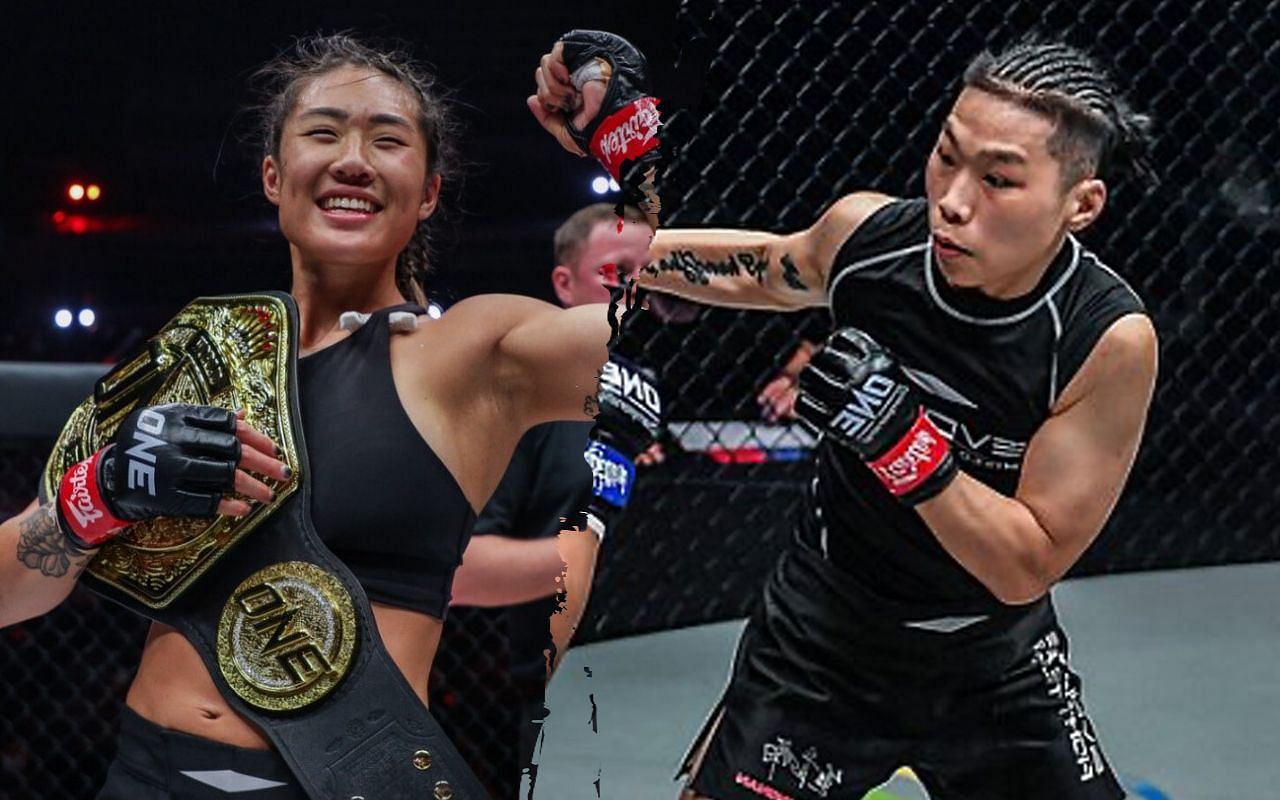 Angela Lee (L) believes Xiong Jing Nan (R) is no longer the same fighter. | Photo by ONE Championship
