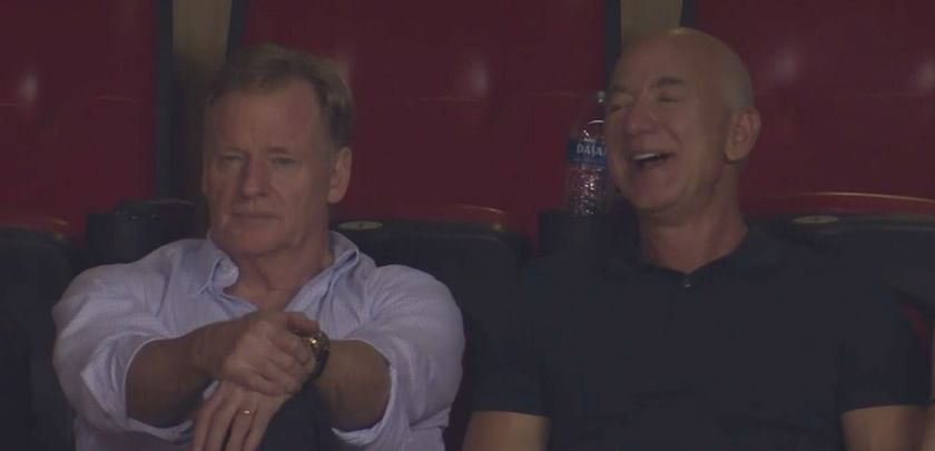 Jeff Bezos hangs with Roger Goodell, other NFL royalty in 's