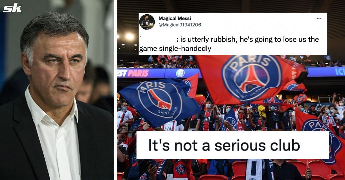 PSG fans unhappy with Galtier team selection