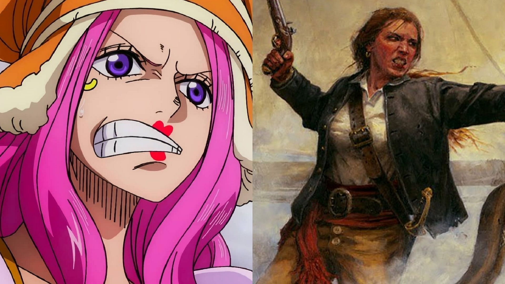 Jewelry Bonney and Anne Bonny (Image via Toei Animation, One Piece, and Wikipedia)