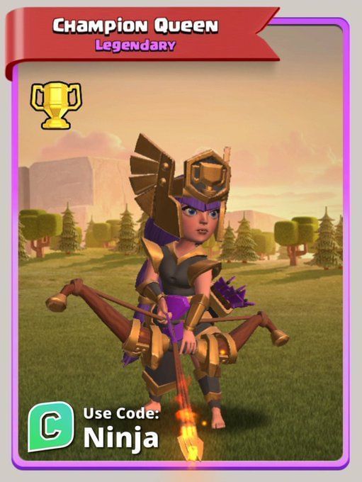 How to unlock the latest Champion King hero skin in Clash of Clans?