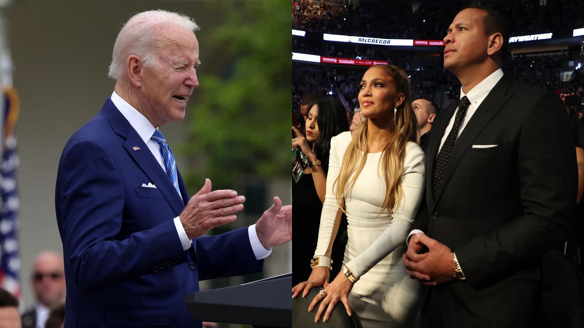 Jennifer Lopez and Alex Rodriguez teamed up to support president Joe Biden