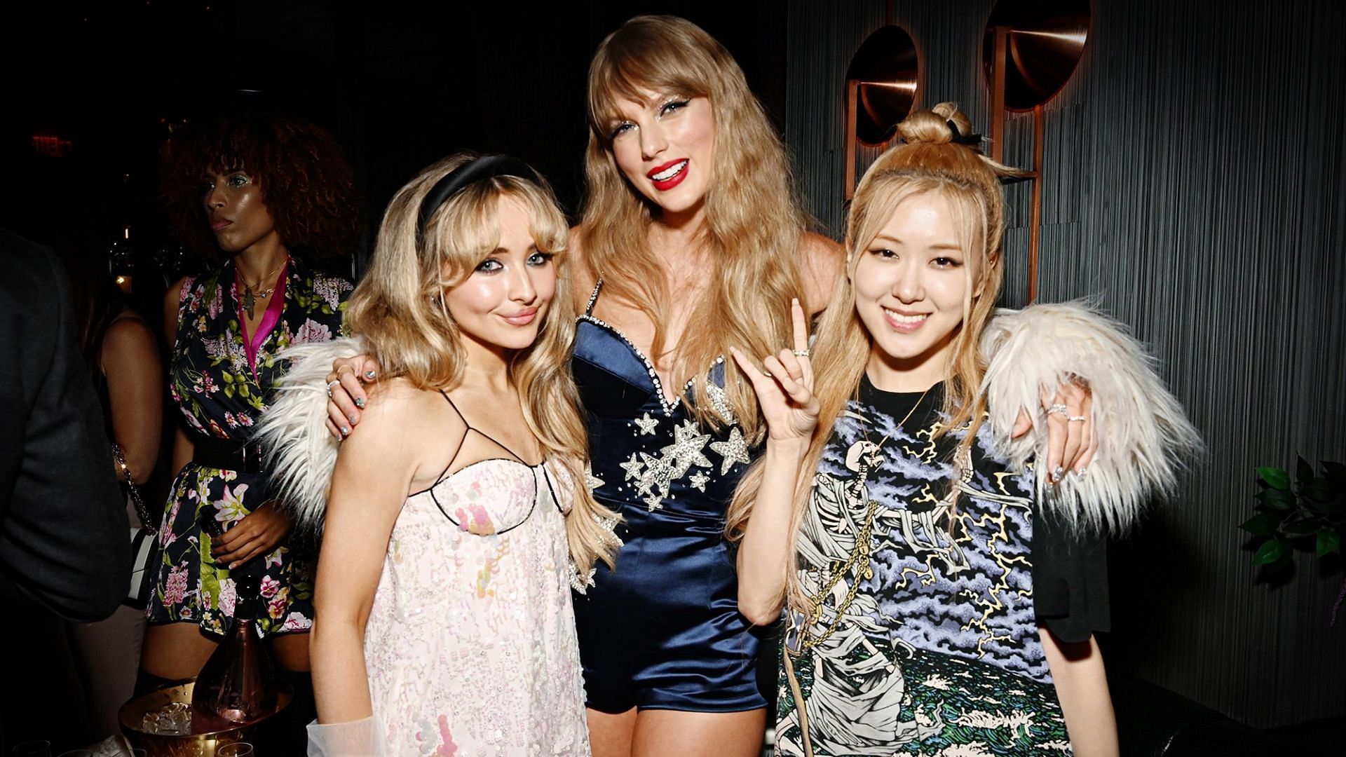 Sabrina Carpenter, Taylor Swift and Ros&eacute; (Image via Getty)