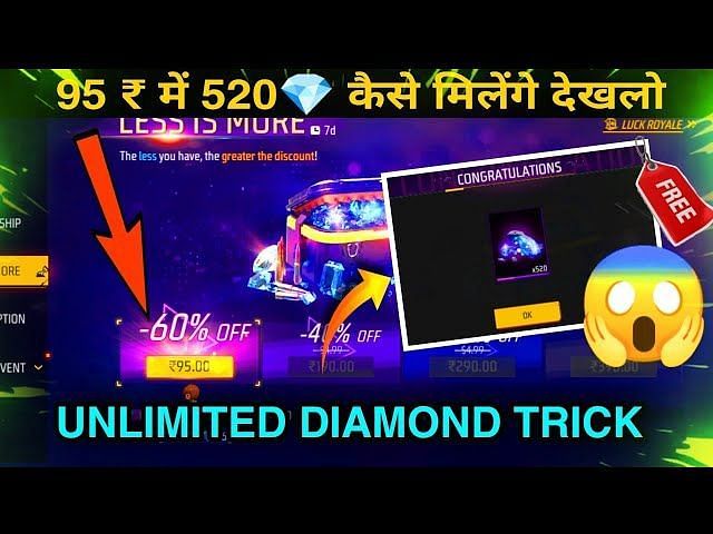 How to get cheap diamonds from Less is More event in Free Fire MAX