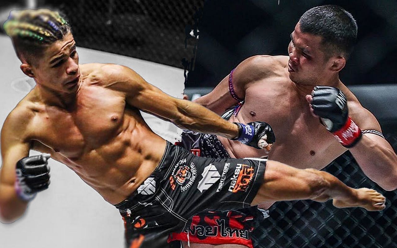 Fabriocio Andrade (L) will only accept a special rules super fight against Nong-O Gaiyanghadao. | Photos by ONE Championship