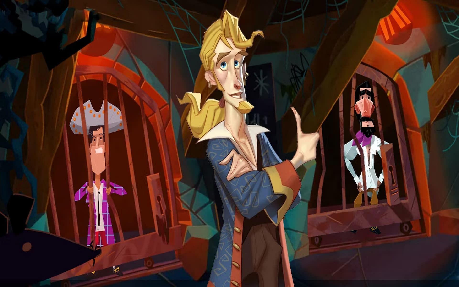 Several familiar characters can be seen in Return to Monkey Island (Image via Lucasarts)