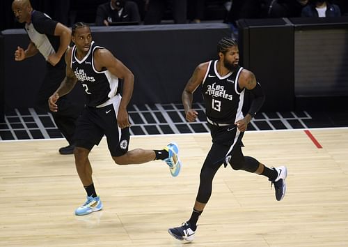 Paul George and Kawhi Leonard of the LA Clippers