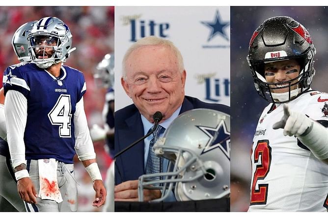 Jerry Jones boldly compares Dak Prescott to Tom Brady ahead of Cowboys' tie against Buccaneers: "I see those characteristics in him."