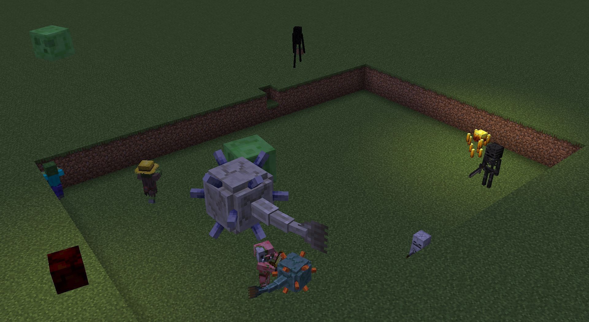 By constantly fighting hostile mobs, players will obtain a lot of XP in Minecraft (Image via Mojang)