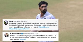 "Enjoy your day lambu!" - Twitterati wish Ishant Sharma on his 34th birthday