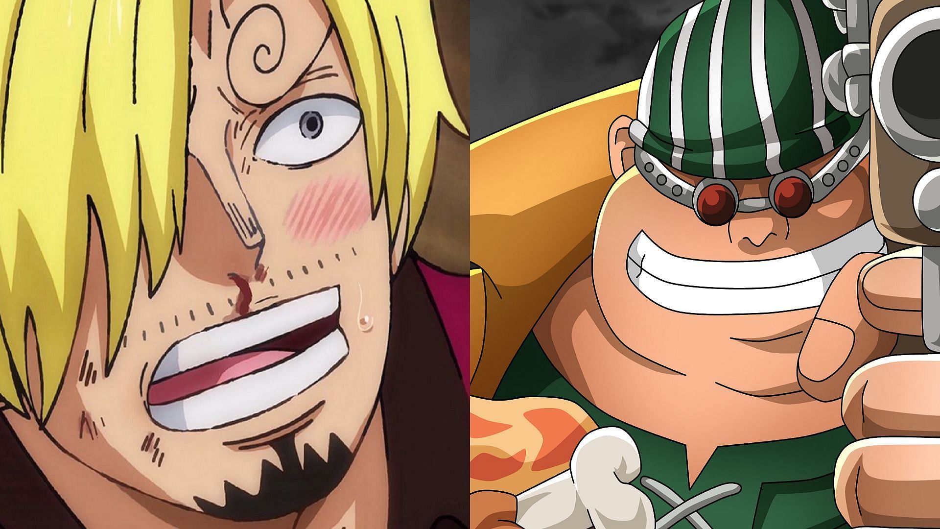 Sanji and Lucky Roux appear to be specular characters that would make a good match-up for a fight (Image via Toei Animation, One Piece)