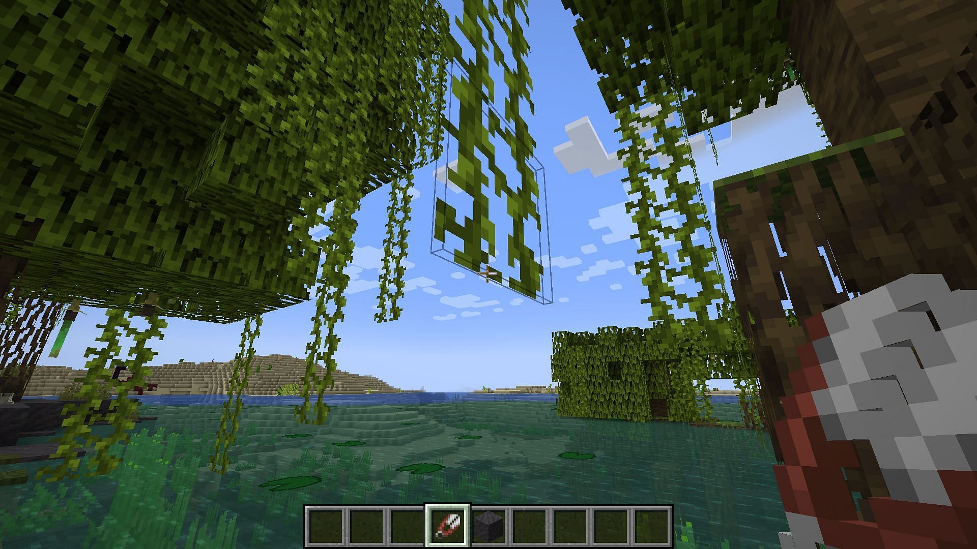 Players can obtain certain fragile items by breaking them with shears in Minecraft (Image via Mojang)